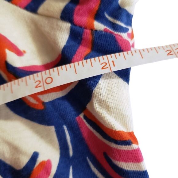 Collage Clothing Short-Sleeve High-Low Top Blue, Pink,White Summer Scale Print - Picture 6 of 7